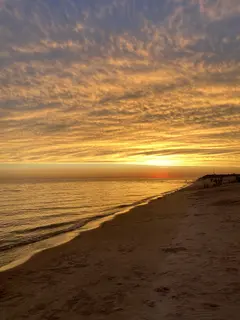 Atardecer en la playa de Boca del Cufré.