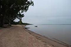 Playa de la Agraciada, a orillas del río Uruguay.