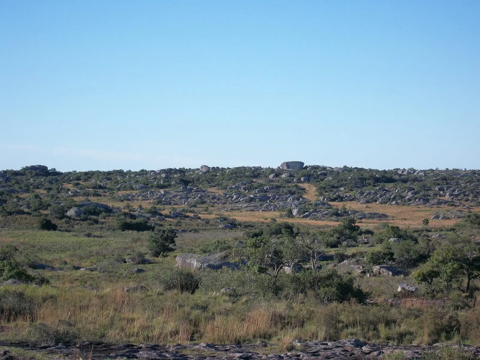 Bloques de granito de las Sierras de Mahoma.