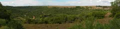 El valle de Valle Edén visto desde un balcón.